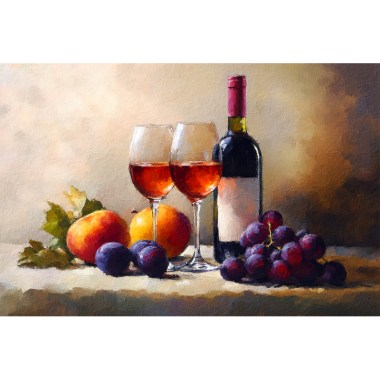 Malerei Wein & Obst